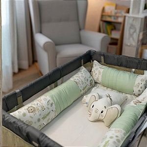 KIT BERÇO AMERICANO - 08 PEÇAS -  SAFARI - OPÇÕES VARIADAS