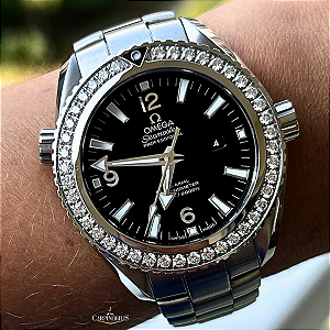 OMEGA SEAMASTER PLANET OCEAN 600M DIAMOND BEZEL
