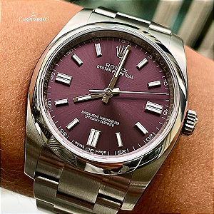 ROLEX OYSTER PERPETUAL 36 GRAPE DIAL