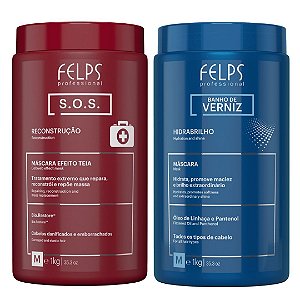 Felps Kit Cronograma Capilar Brilho e Reconstrução 2x1Kg