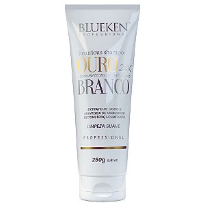 Blueken Shampoo Luxurious Ouro 24k Branco 250ml