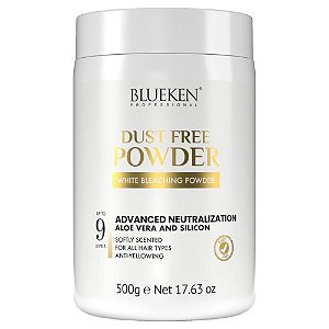 Blueken Pó Descolorante Branco 9 Tons Dust Free Powder 500g