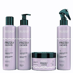 Blueken Frizzly Cachos Kit Completo - 4 Produtos