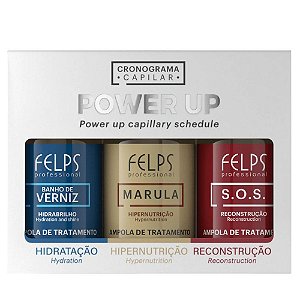 Felps Cronograma Capilar Ampolas Power Up 3x15ml