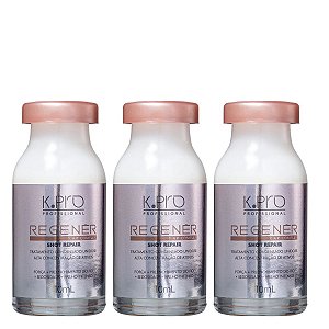 K.Pro Regener Ampola Shot Repair 3x10ml - Força e Brilho