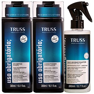 Truss Uso Obrigatório Shampoo - Condicionador - Fluido Uso Obrigatório