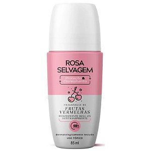 Rosa Selvagem Desodorante Clareador Frutas Vermelhas 85ml