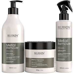 Blueken Kit Metal Remover Tratamento Detox - 3 Produtos