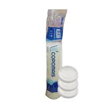 Tampa para Pote de 100ml e copos de 180/200ml Transparente Copomais com 100 unidades