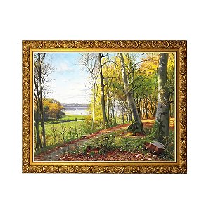Caminho na Floresta com Vista do Lago