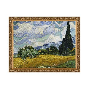 Campo de Trigo com Ciprestes