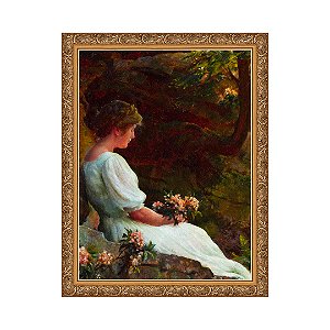 Dama em Jardim de Rosas