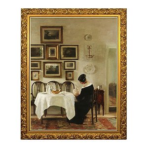 Mãe e filho em um interior de sala de jantar
