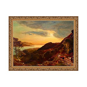 Entardecer sobre o estuário