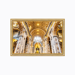 Interior da basilica São Pedro