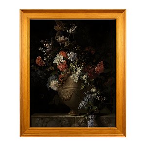 Vida de flores em vaso