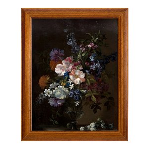 Vaso de flores sobre um encanto