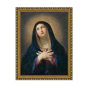 A Virgem Maria em oração