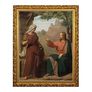 Cristo e a mulher samaritana junto ao poço