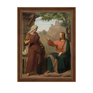 Cristo e a mulher samaritana junto ao poço