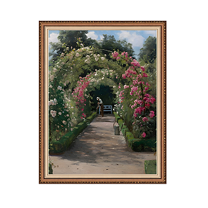 Beija-flor e flores da paixão