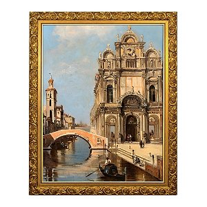Veneza, uma vista do Campo Santi Giovanni e Paolo