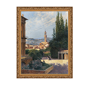 Vista do Palazzo Vecchio a partir dos Jardins Boboli, Florença