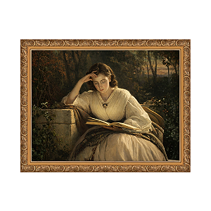 Mulher Lendo, Retrato da Esposa do Artista (1863)