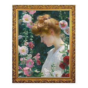 Malvas-rosas e luz solar (1902)