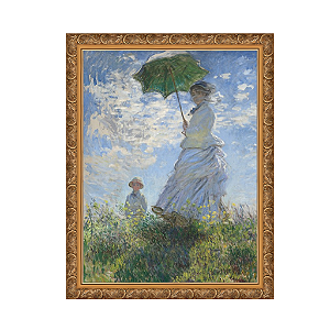 Mulher com um guarda-sol – Madame Monet e seu filho (1875)