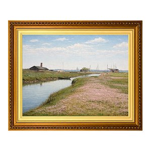 O rio e o porto em Frederiksværk (1900)