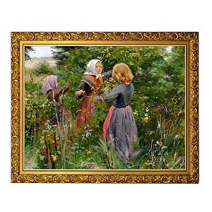 Três meninas colhendo amoras (cerca de 1885)