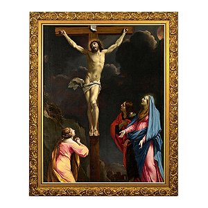 Cristo na cruz com a Virgem e os Santos