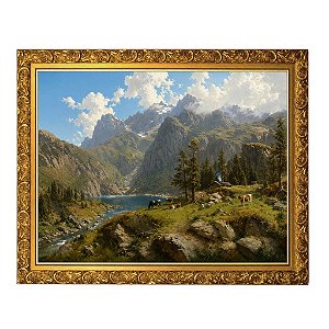 O lago Murgsee, na Suíça, em Glaris