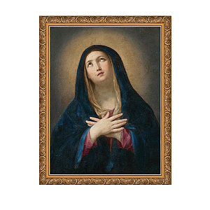 A Virgem Maria em oração