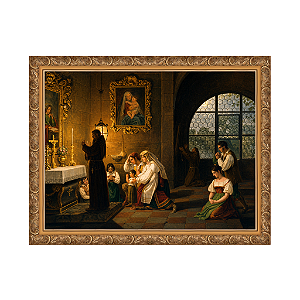 Interior de uma igreja italiana (1830)