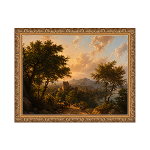 Pôr do sol no Reno (1853)