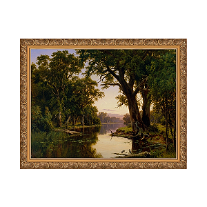 Um braço de rio do Goulburn, Victoria (1884)