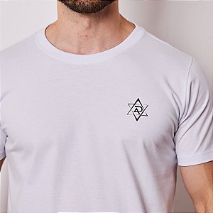 Camiseta basica cristã unissex Estrela de Davi 30.1 penteado