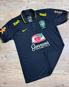Camisa Treino Seleção Brasileira Preta
