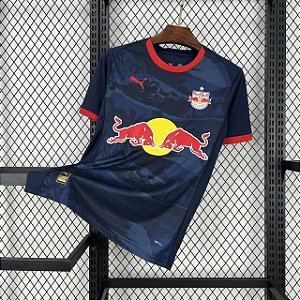 Camisa Red Bull Salzburg 25/26 Away - Masculina - Modelo Torcedor - Azul 1.1