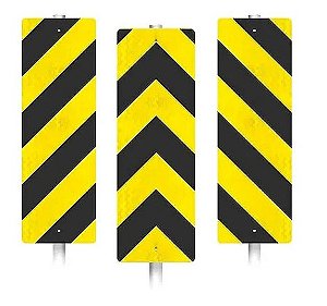 PLACA DE SINALIZAÇÃO 90 X 30 MP1,MP2,MP3