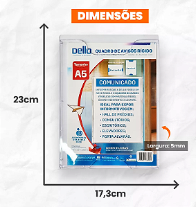 DISPLAY A5 RIGIDO DELLO