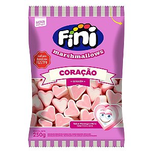Marshmallow Coração 250 gramas - Fini