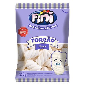 Marshmallow Torção Branco 250 gramas - Fini