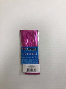 Fecho Prático Packpel 4mmX11cm Com 100 Unidades - PINK