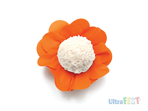 Forminha para Doce Style Neon Laranja com 40 unidades - Ultrafest 5661