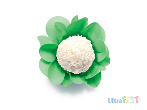 Forminha para Doce Style Neon Verde com 40 unidades - Ultrafest 5663