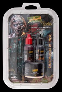 Kit Para Caracterização de Terror - Halloween - Rostinho Pintado