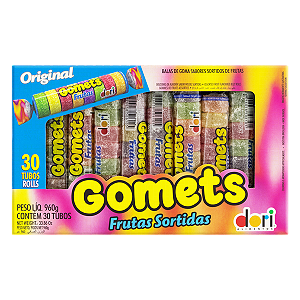 Bala de Goma - Gomets Frutas Sortidas 960 Gramas - 30 unidades - Dori